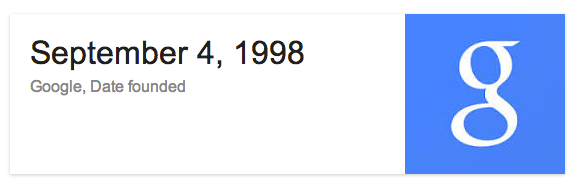 google 16 years